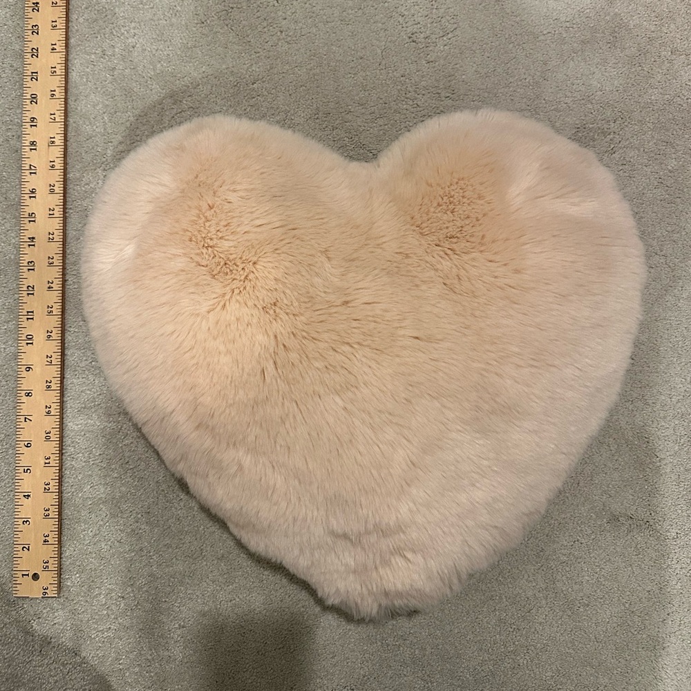 Nordstrom Heart-Shaped Plush Blush Pillow